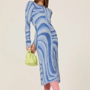 House of Sunny Blue Moon Sweater Dress